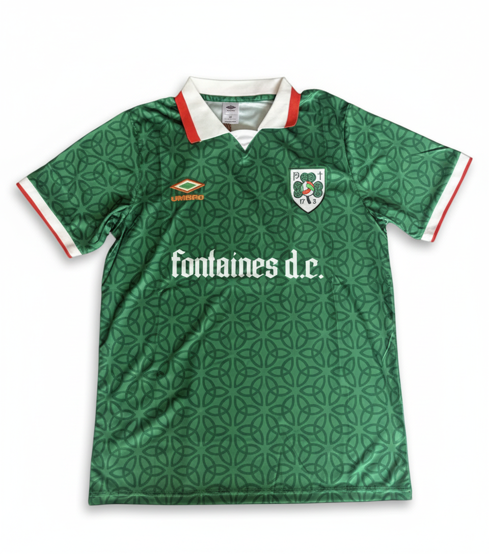Fontaines D.C. x Ireland Retro Celtic Jersey Front