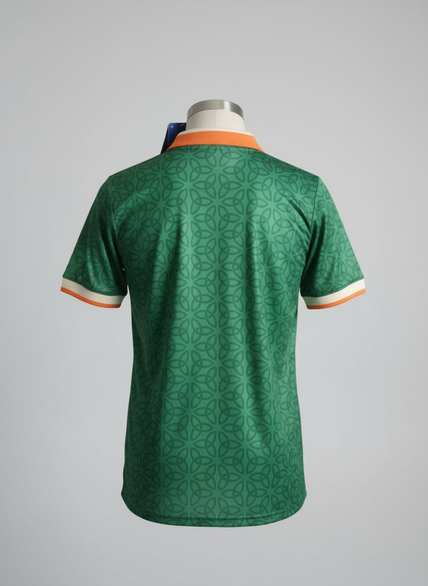 Kneecap Ireland Retro Green Jersey Back