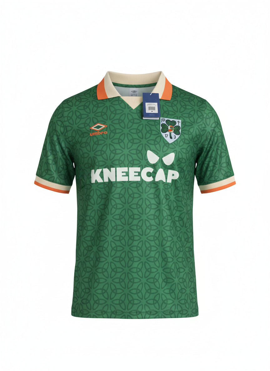 Kneecap Ireland Retro Green Jersey Front